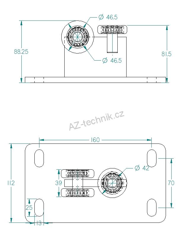 samonosná brána - vozík malý