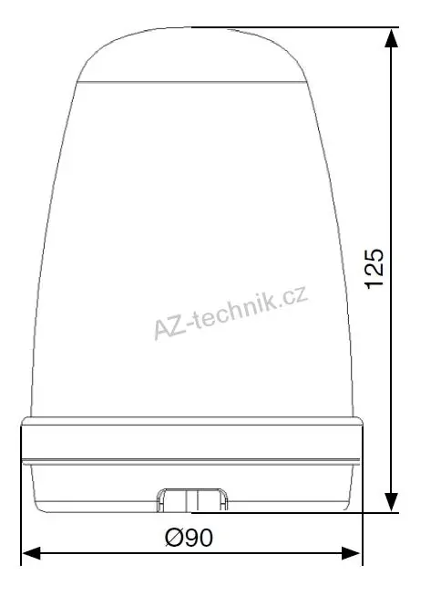 Maják LED výstražný 12-24-230V