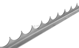 Ochranný hřeben proti přelezení - ohýbaný, nerezový